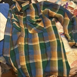 Men's Multicolor Plaid Flannel Shirt